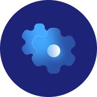 Gear icon representing educational and workforce development